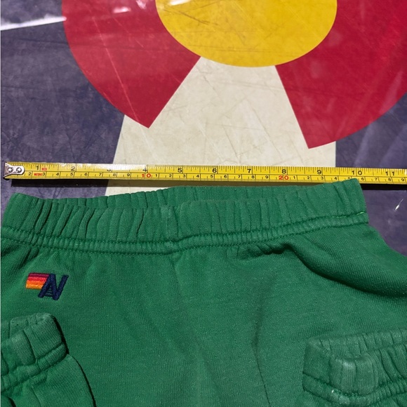 Aviator Nation Green Sweatshirt with Yellow bolt - Picture 6 of 6